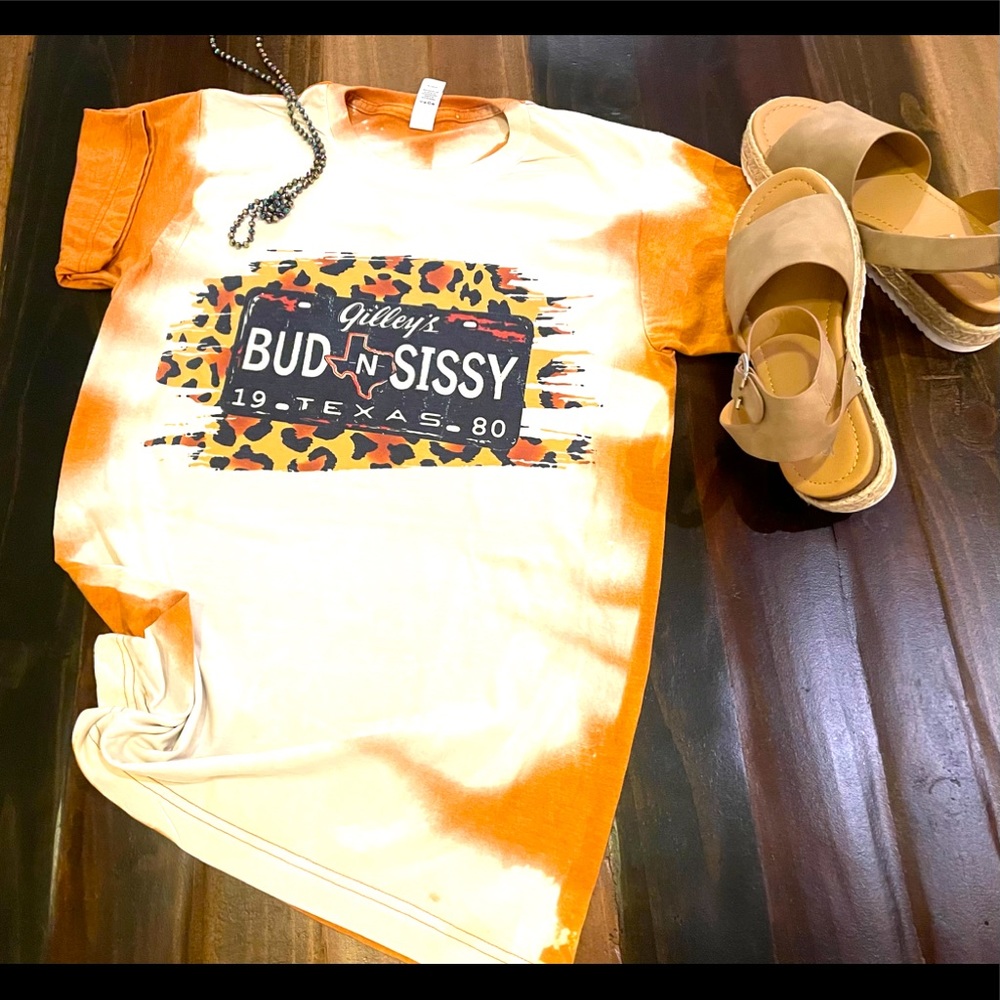 Acid wash Bud and Sissy Tee 🤠